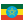 Nationalflaget til  Etiopien